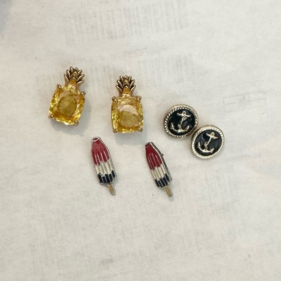 Bundle (3) Fun Summer Stud Earrings - Picture 2 of 8